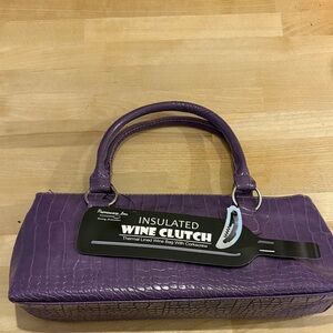 Purple Insulated Wine Clutch